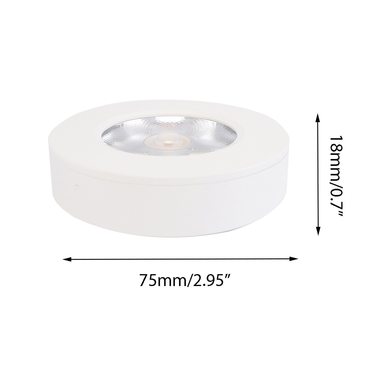 Lámpara de techo empotrada en superficie LED Lámpara Downlight 3W Blanco frío proyector para cocina, armario, pasillo