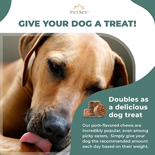 PetScy Dog Itch Relief with Fatty Acids, EPA, DHA, & Omega for Dogs