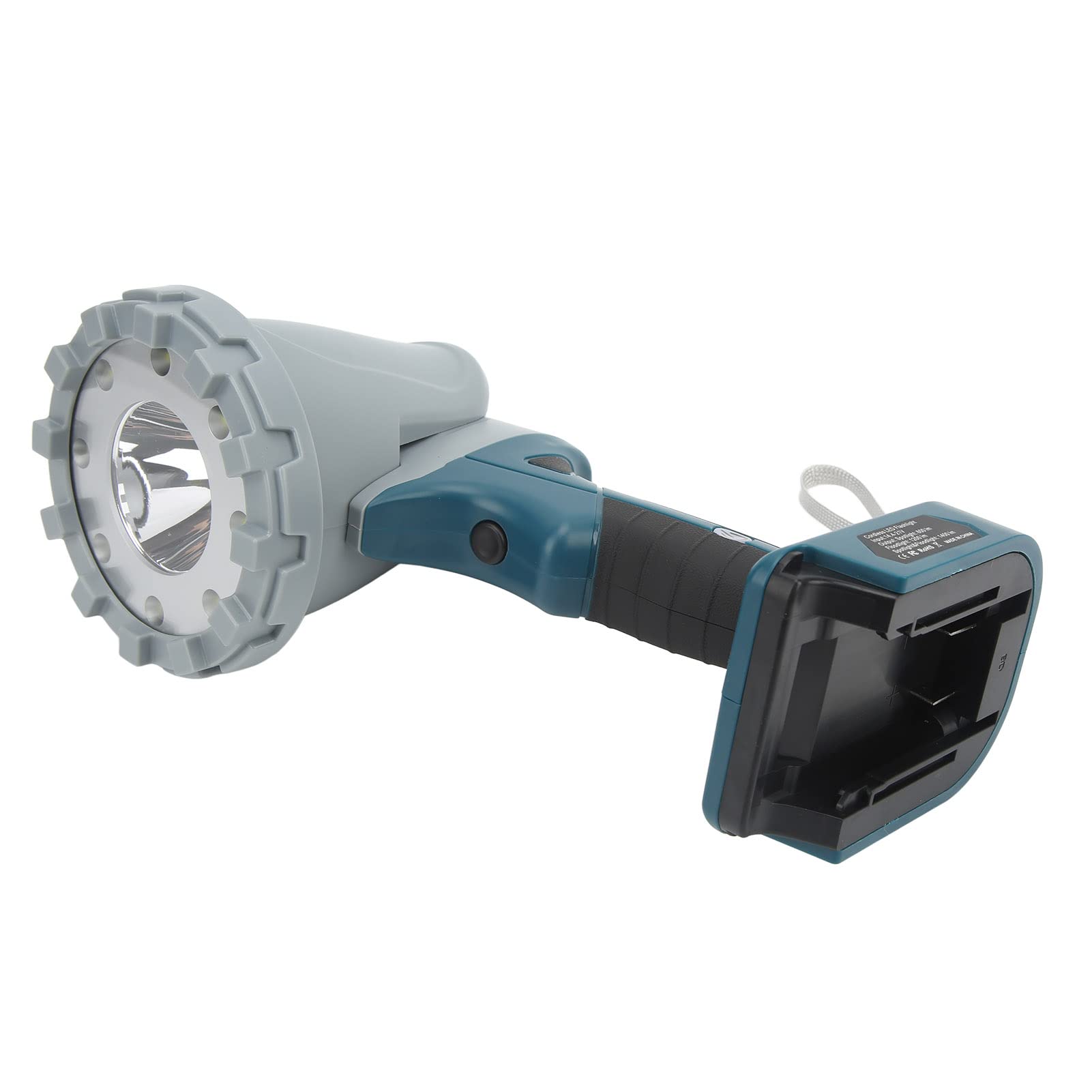 Kabellose LED-Arbeitsleuchte, 3 Beleuchtungsmodi, 600 Lm, 1200 Lm, 1400, 5000 K, IP65, Tragbare Arbeitsleuchte, Kompatibel mit 14,4–21 V Lithium