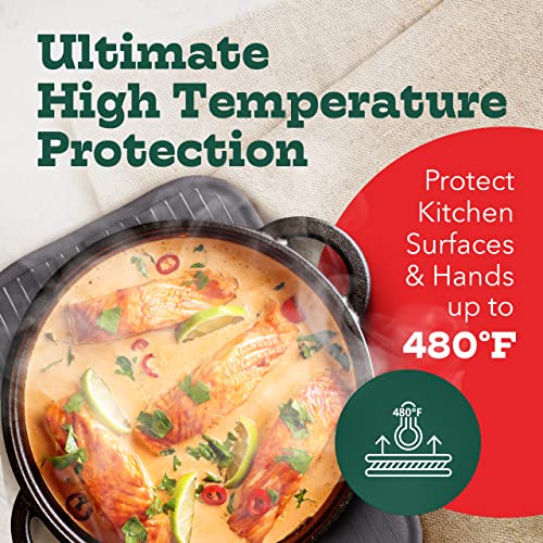 Big Red House Pot Holders For Kitchen Heat Resistant, Set Of 2, Silicone Pot Holders For Kitchen And Baking, Gray #TOP1