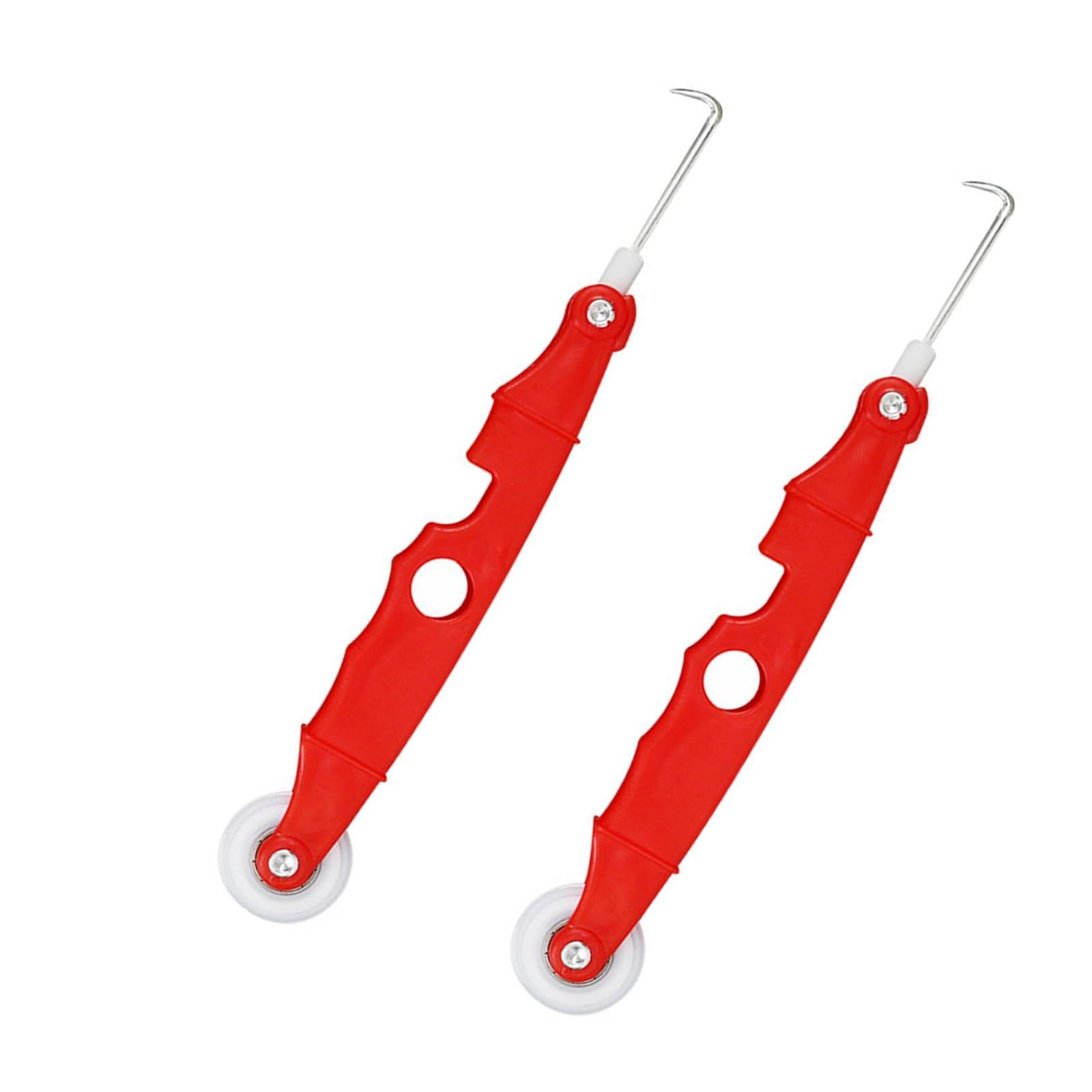DKJEkdje 2 Pcs Screen Rolling Tool Multifunctional Plastic Window Fitting Tools with Stainless Steel Hook & Precise Roller for Repair Accessories