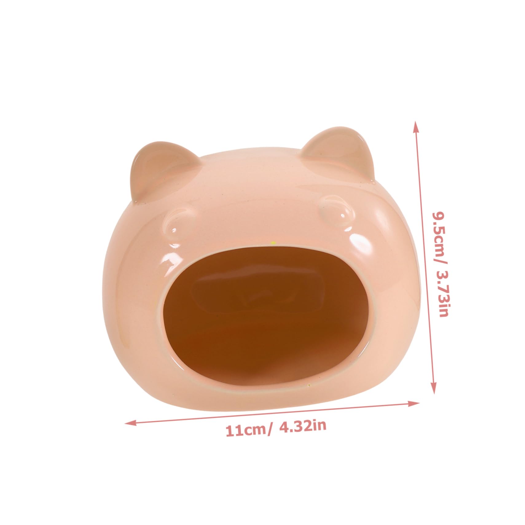 Parliky Ceramic Hamster Hideout House Cozy Cartoon Design for Hamsters and Pets Durable and Comfortable Pet Habitat Decoration