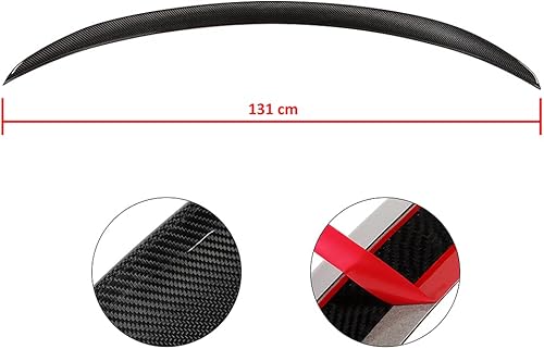 Miniatura 276 de SCITOO Spoiler Wing GT Style Universal 52" ABS Brillante Carbono Aspecto Trasero Alerón Alerón