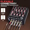 Pyle 8-Channel Bluetooth Mini Line Mixer with USB Audio Interface - 8 Mono/Stereo Switching Inputs | Ultra-low Noise Design with High Headroom | Built-in USB-C Sound Card - PMAX8