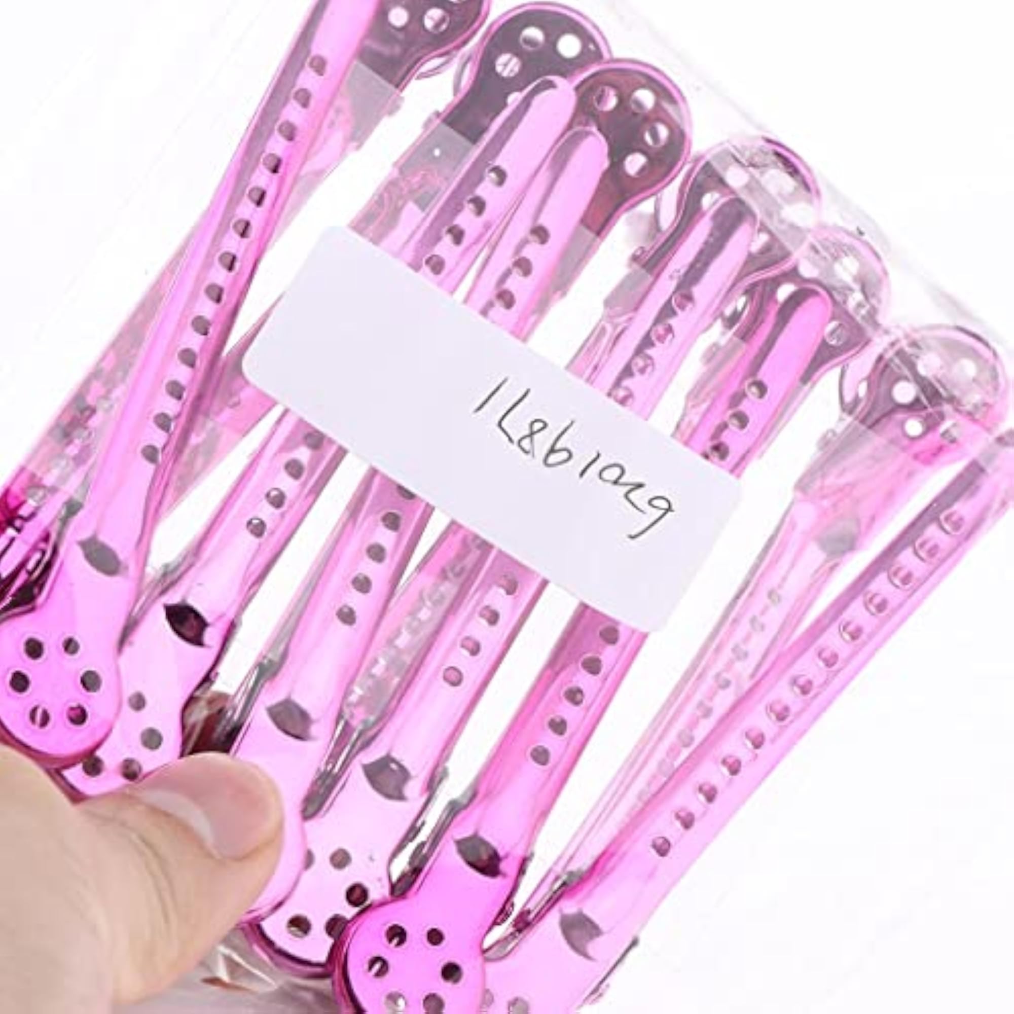 Stainless Duck Sectioning Clips for Hair Styling, Set of 12