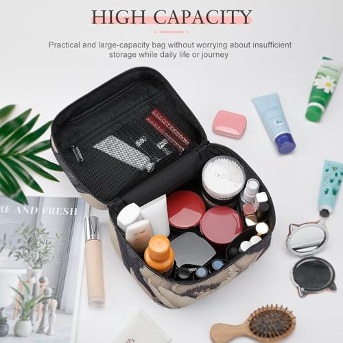 Foldable Travel Luggage Bag for Men And Women, Dry And Wet Separation Portable Travel Luggage Bag, Black Snake And Flower Printed Waterproof Sports Luggage Bag, Fitness Bag4