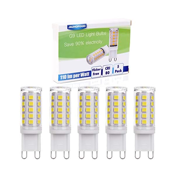 JAUHOFOGEI G9 LED Lampen Kaltweiss, 3w LED Leuchtmittel ersatz 28W 33W 40W Halogen Birne, Glühbirne G9 230V, nicht… – Bild 7