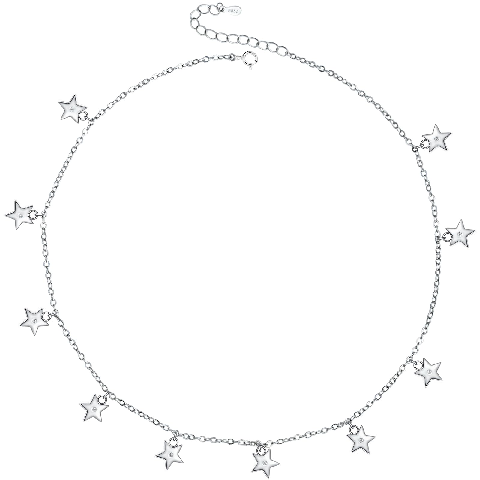 Necklaces for Women Infinity Necklace，925 Sterling Silver Necklace with White/Red 5A Cubic Zirconia，Jewellery for Women，Anniversary Birthday Mother's Day Christmas Valentines Gifts with Gift Box