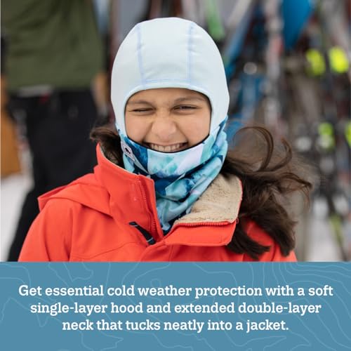 Turtle Fur Youth Shellaclava Comfort Shell UV Fleece Lined Neck Warmer Helmet Liner Winter Balaclava Hood, Ages 7-122