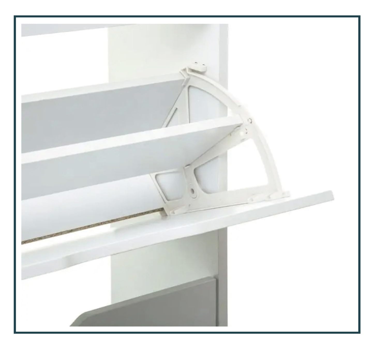Zapatero 3 PUERTAS Blanco 60 x 24 x H 118 cm