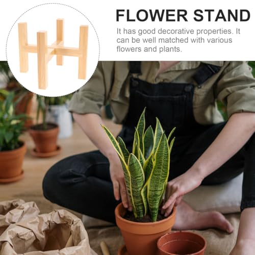 Support à plantes en bois pour surélever les pots de salon