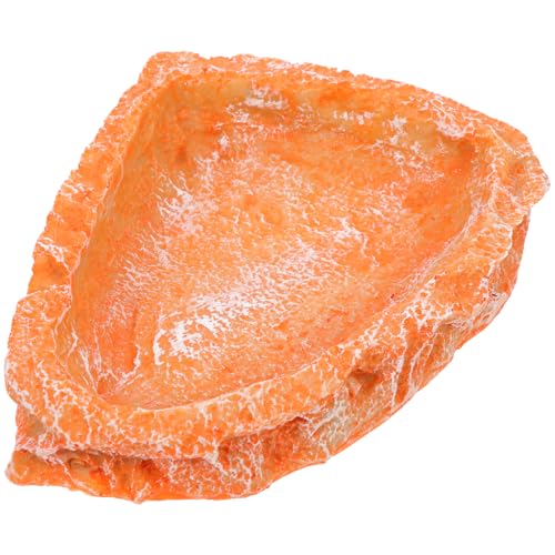 Sosoport Reptile Feeder Turtle Feeding Bowl Lizard Corner Feeding Dish Snake Water Bowl Tortoise Water Dish