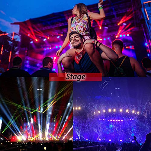 Dj Lights For Parties, Bsyun Rgb Led Butterfly Disco Dj Lights With Sound Activated Strobe Effect Compatiable With Dmx 512 Controller & Remote For Indoor Parties #TOP7