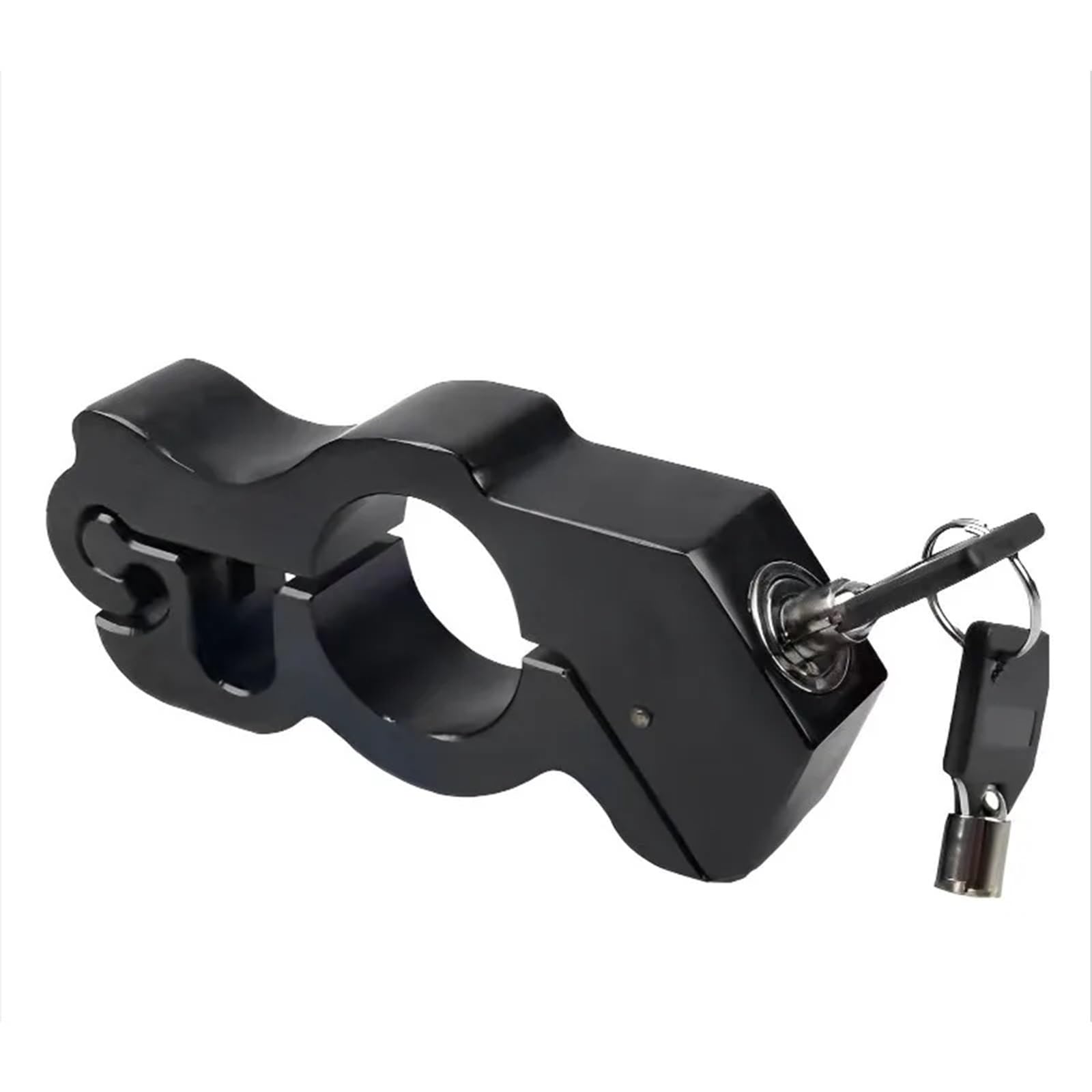 Alxyutek Black 1Pcs Security Lock Motorcycle Handlebar Lock Brake Handle Solid Imitating Steal Pull Rod Atv Dirt Street Brake Throttle Lock