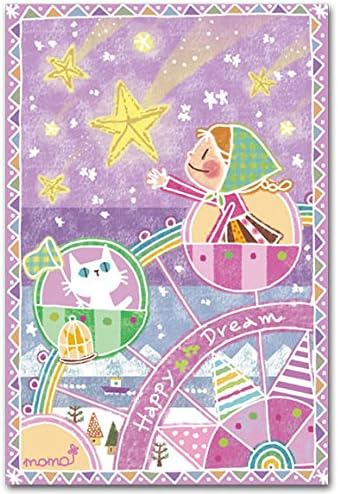 Amazon 北欧テイストポストカード 観覧車 可愛い絵葉書 ポストカード 絵柄付はがき 文房具 オフィス用品