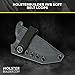 HolsterBuilder IWB Soft Holster Belt Loops - Holster Accessories with Dot Cap Closure - Heavy-Duty Belt Clip for 1.5