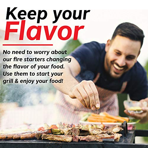 Bangerz Sunz Firestarters Squares 144, Larger And Safer For Fireplace, Wood Stove & Grill, Camp Fire Pit Charcoal Starters, Usa Made #TOP2