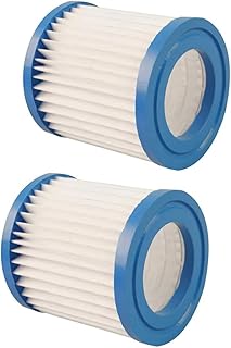 Summer Pool Filter Cartridge Replacement for Bestway Type I Filter Cartridges (2pcs), Size 1 Pool Filter Compatible with Bestway Filter Cartridge