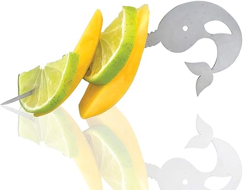 Raw Rutes - Juego de púas de cóctel Nifty Narwhal - Para mojitos perfectos, mulas de Moscú, juleps de menta y más! Selecciones de cóctel extra