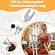 WanderGo Stimmgabel 128 Hz, Stimmgabel Therapie Silber Aluminiumlegierung-Stimmgabel mit Silikonhammer Reparaturwerkzeug Reinigungstuch und Dreieckigem für die Therapie, Anti-Stress, Chakra-Therapie