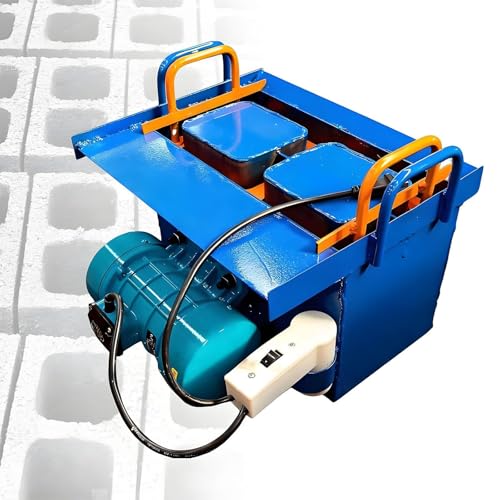 Máquina formadora de bloques de cemento, máquina eléctrica de bloques de hormigón, moldeado rápido de 45 segundos, 30 ladrillos/hora, perfecta para proyectos de jardín y construcción