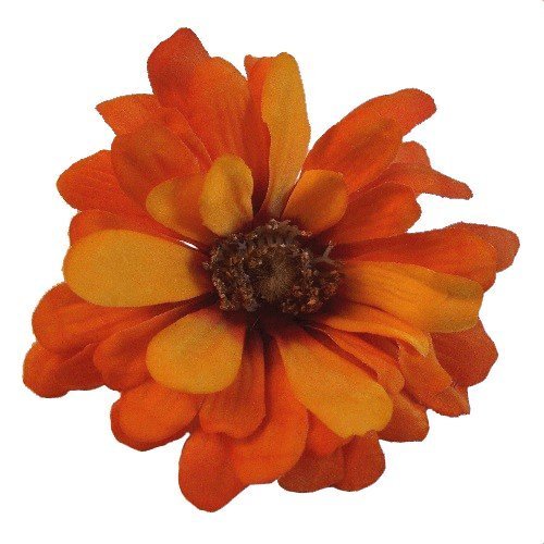 Zinnia Medium Artificial Flower Hair Clip/Pin Brooch