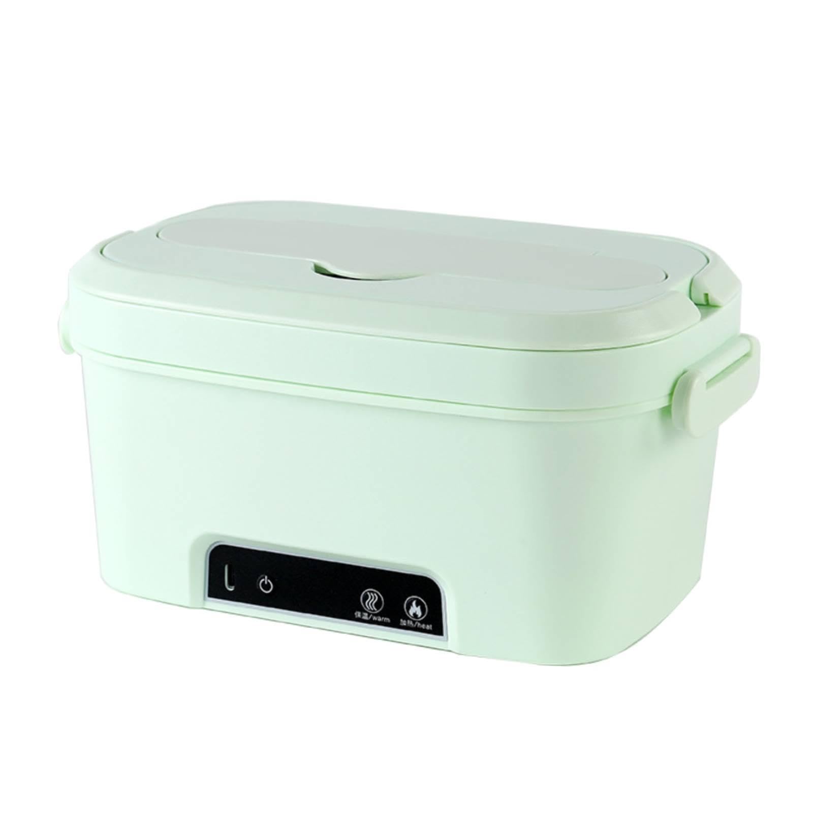 Scaldavivande Elettrico Portatile Cordless Riscalda Cibo 1.5L Ricaricabile Contenitore in Acciaio Inox Senza Perdite Funzione Riscaldamento Facile Pul, Verde