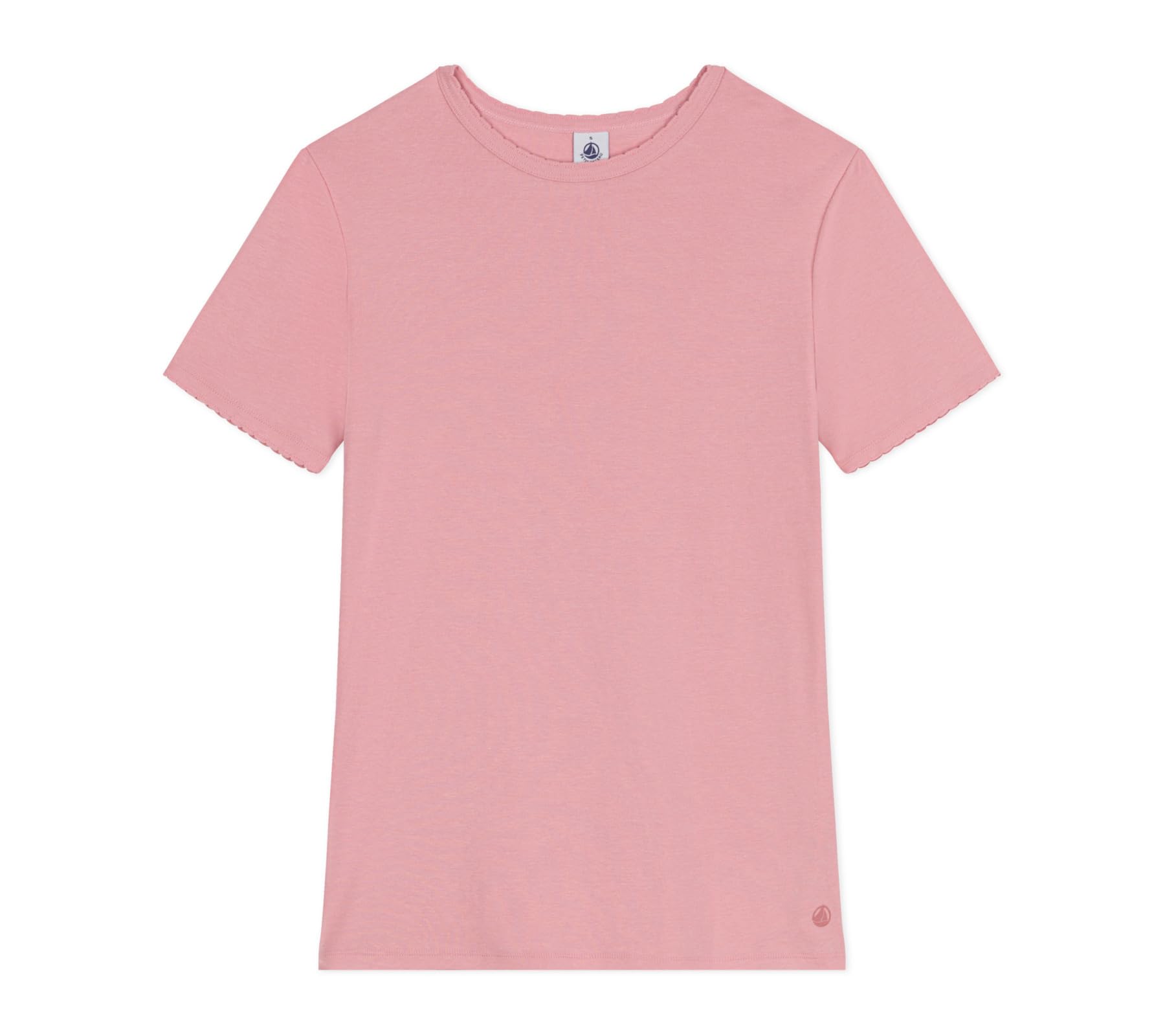 Petit Bateau Women’s A0d4b Short Sleeve T-Shirt, Pink, XXS