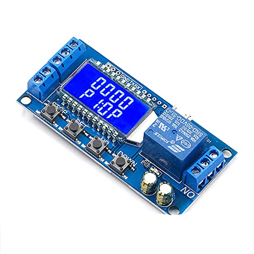 6-30VマイクロUSBデジタルLCDディスプレイ時間遅延リレーモジュール制御タイマースイッチトリガーサイクルモジュールXY-LJ02