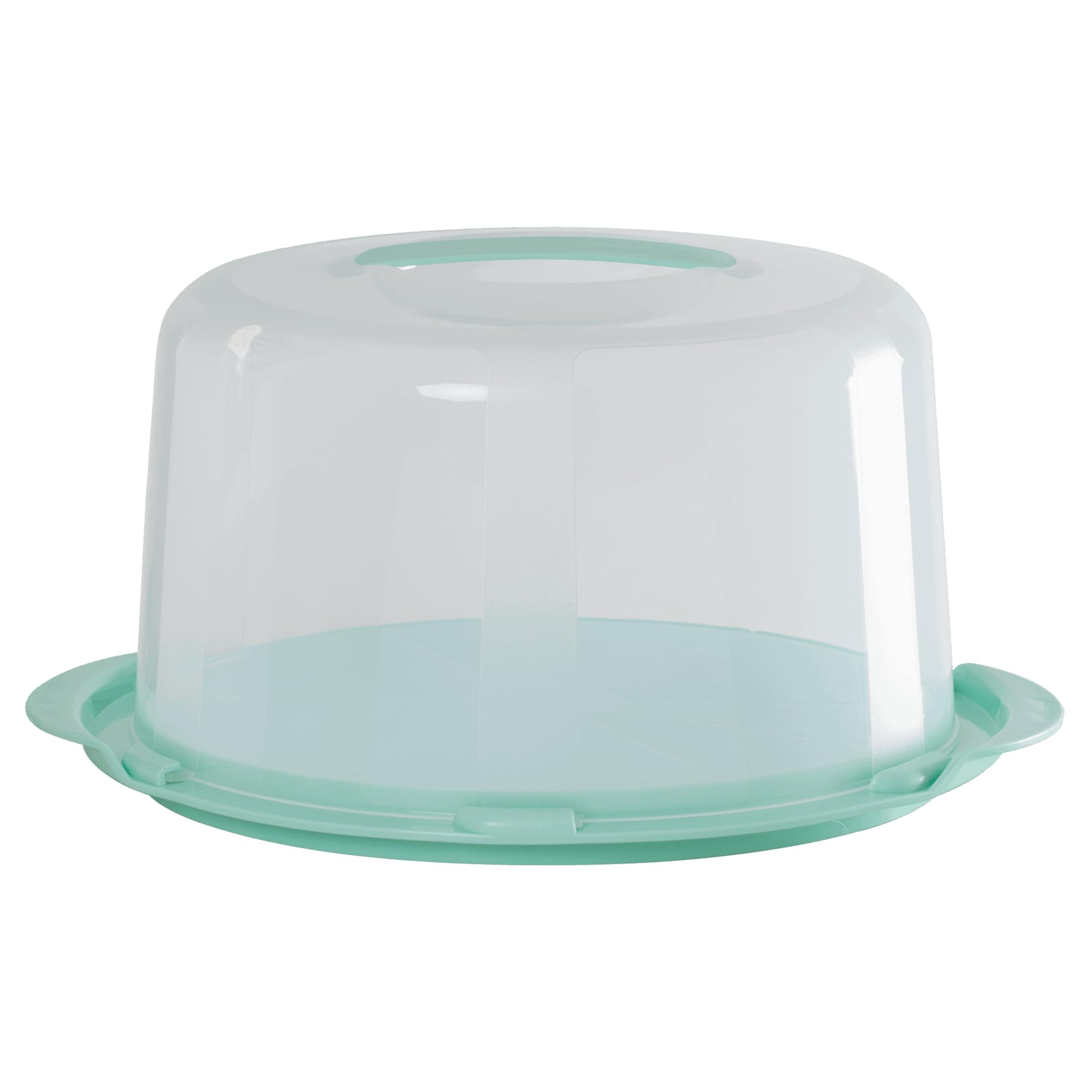 Darthome Large Plastic Cake Dome Transporter Caddy Round Carrier Storage Cupcake Birthday