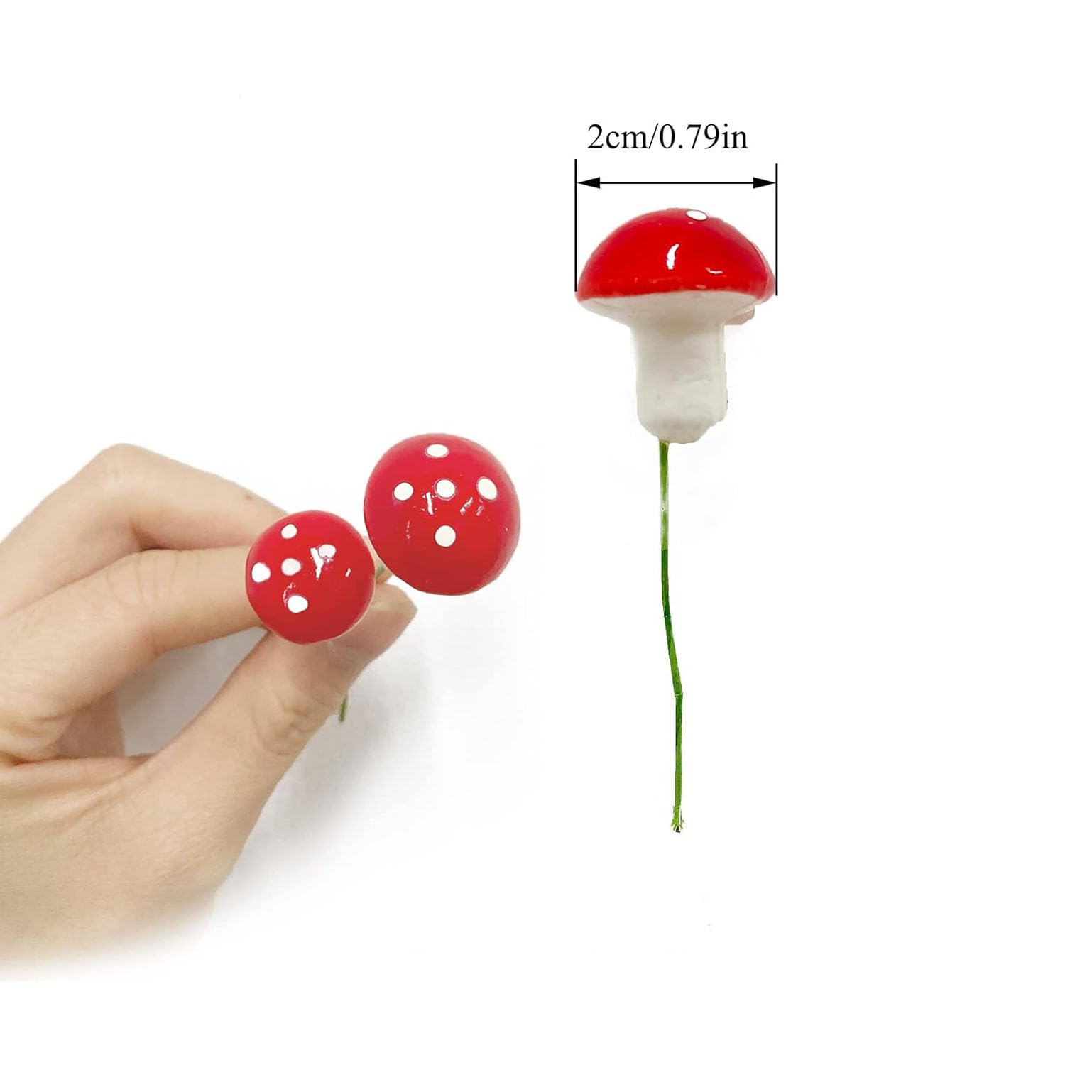 YANGWEN 30 Pezzi Mini Funghi Decorativi - Funghetti in Schiuma per Giardino Fatato, Bonsai e Micro Paesaggio - Decorazioni per Piante, Acquari e DIY