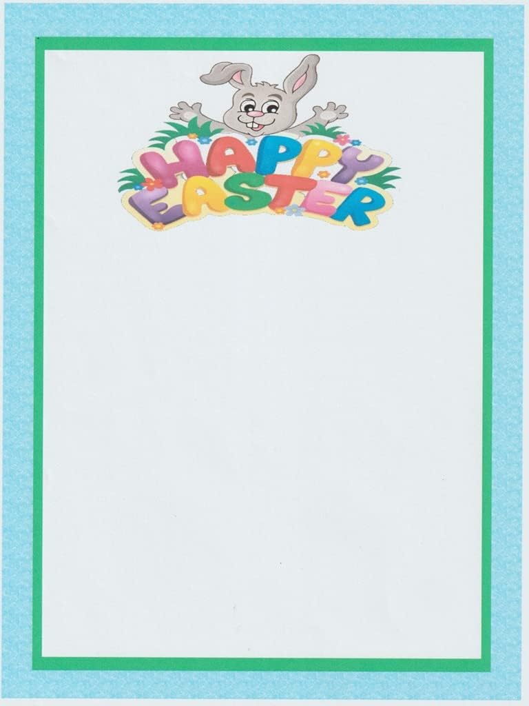 Happy Easter Bunny Stationery Printer Paper 26 Sheets