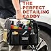 Detailing Caddy Organizer with Handle - Storage, Cars, & Cleaning Caddy for Supplies, Tools, & Home Improvement - Heavy Duty Car Detailing Supplies With Multi-Pockets & Collapsible Tote Design