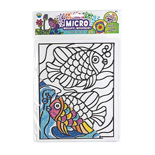 Orb Factory MGM-Micro Mosaics Oceans-51358-DIY-Mosaic-21.5 cm-for Ages 8 and Above, 51358