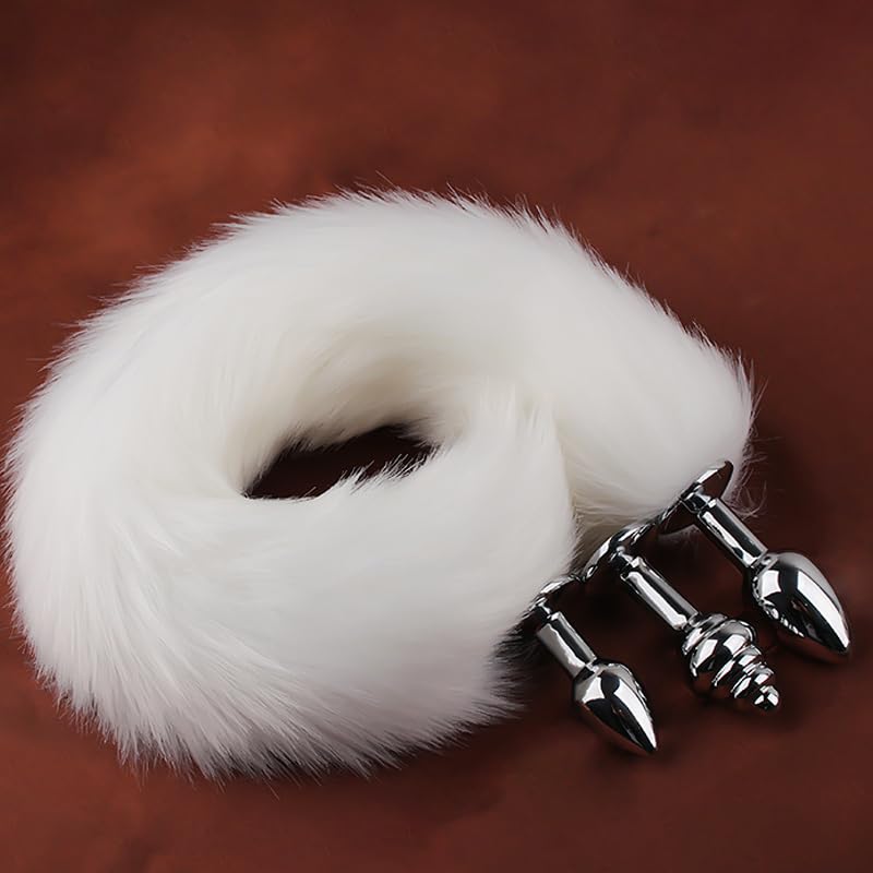 BFEELBDSM Plug Anal con Cola de Zorro, Dilatador Anal, Replica de Cola ...