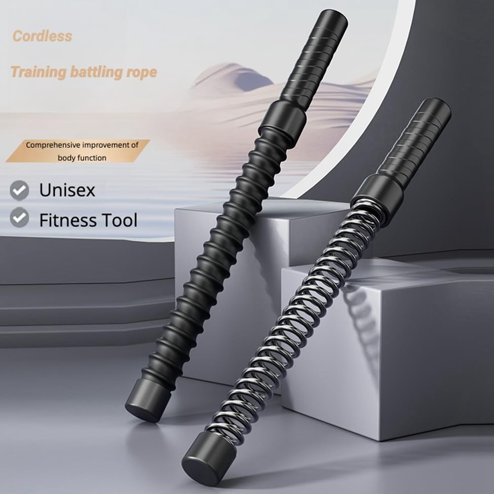 2 cordes de combat sans pour gymnastique, fitness, force à , corde à rebond solide, corde à balancer pour entraînement à , biceps et bras