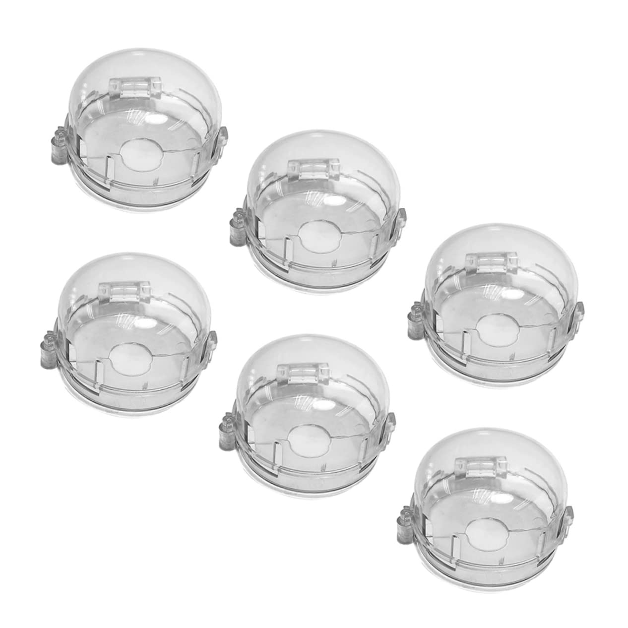 ibasenice 6pcs Child Safety Lock Gas Stove Knob Covers Plastic Stove Guard for Oven