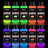 fantastory Halloween Glow in the Dark Paint,60ml/2oz,Neon Colors Glow Acrylic Paints,Waterproof Blacklight Paint for Outdoor Rock,Wood,Craft,Canva,Pumpkin,Holiday Decor,Kids&Adult[FluorescentSeries] - Image 7