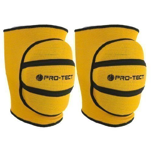 MAXSTRENGTH Genouillère Soutien Rembourré A Enfiler Soulagement Protection Douleur Blessure Genou - Junior, Jaune Cover