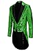 Chaqueta de lentejuelas para Hombre Mens Circus Costume Fashion Sequins Outfit for Show Red