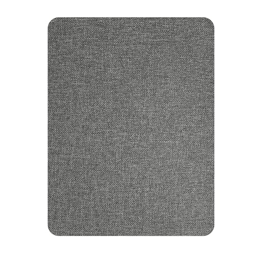 KING MOUNTAIN Fine Linen Repair Patches, Self-Adhesive Linen Fabric Patches, 8X11 inch Extra Size, Multi Color, Can be Used for Linen Sofa Repair(8" x 11",Medium Grey 1.0)