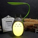  Totoro Figura, Anime japonés mi Vecino Totoro espíritu lejos Figuras Totoro estatuilla con lámpara de Noche luz Estatua Modelos muñecas para casa jardín decoración niños Regalo,Yellowbelly