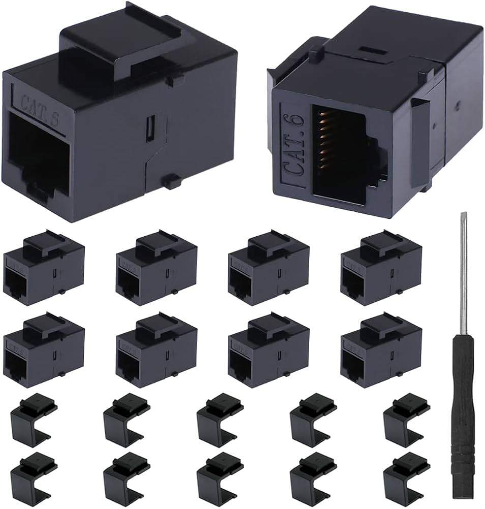 Amazon.co.jp: Xiatiaosann RJ45 Cat6 キーストーン カプラー