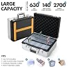 FunGuys Toploader Storage Box, Sports Card Storage Case, 600+ Top Loader, Trading Card Case Holds, One Touch Holder