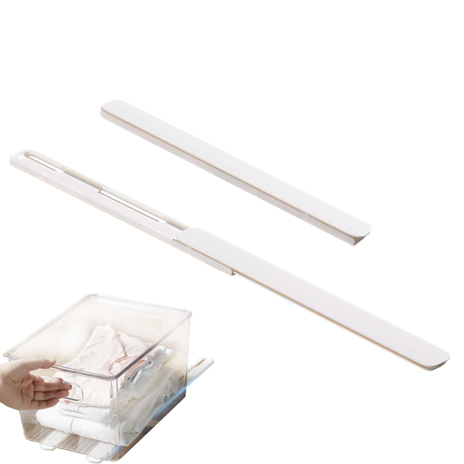 Guide Scorrevoli Per Cassetti - 2 Pezzi Adesive, 26.4 Cm, Per Organizzare Armadi E Contenitori - Foto 8