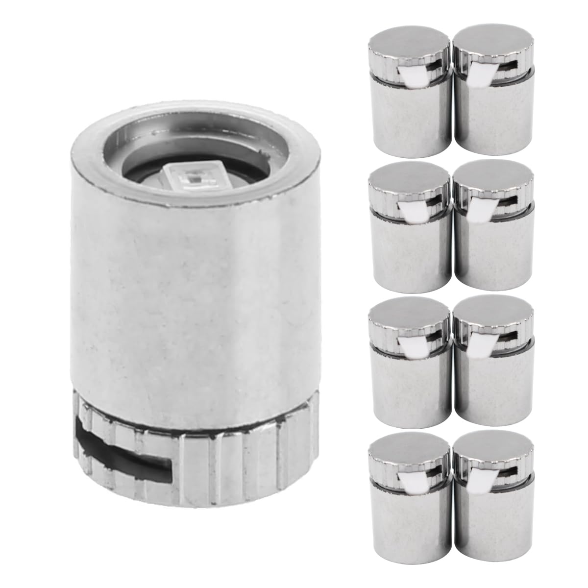 Ieron 10 Pieces Mini Electric Lights for Dollhouse, Crafts & DIY, Battery Included, Silver, Plastic, 1:12 Scale