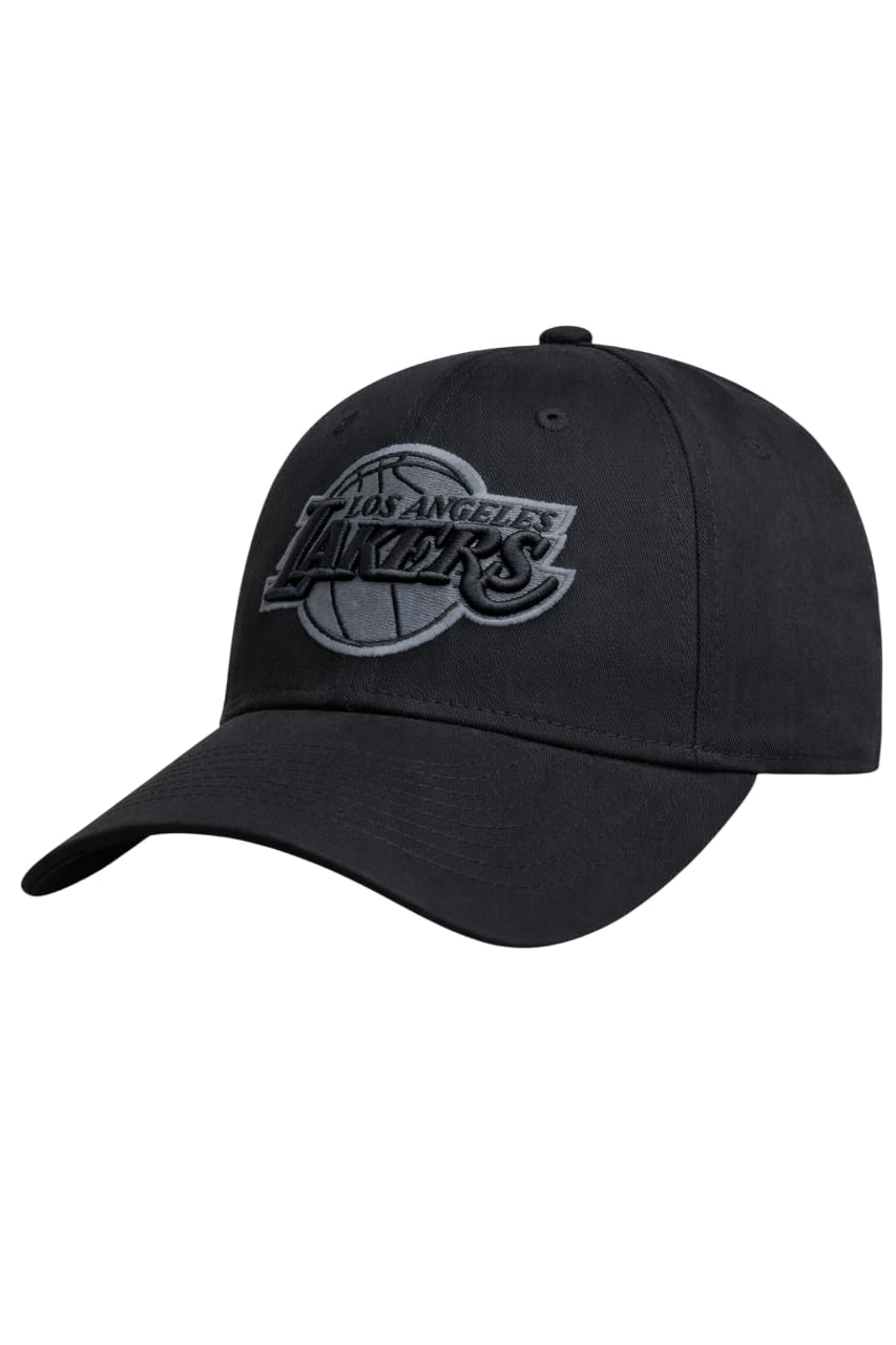 Los Angeles Lakers Monochrome Black Baseball Cap-image-19