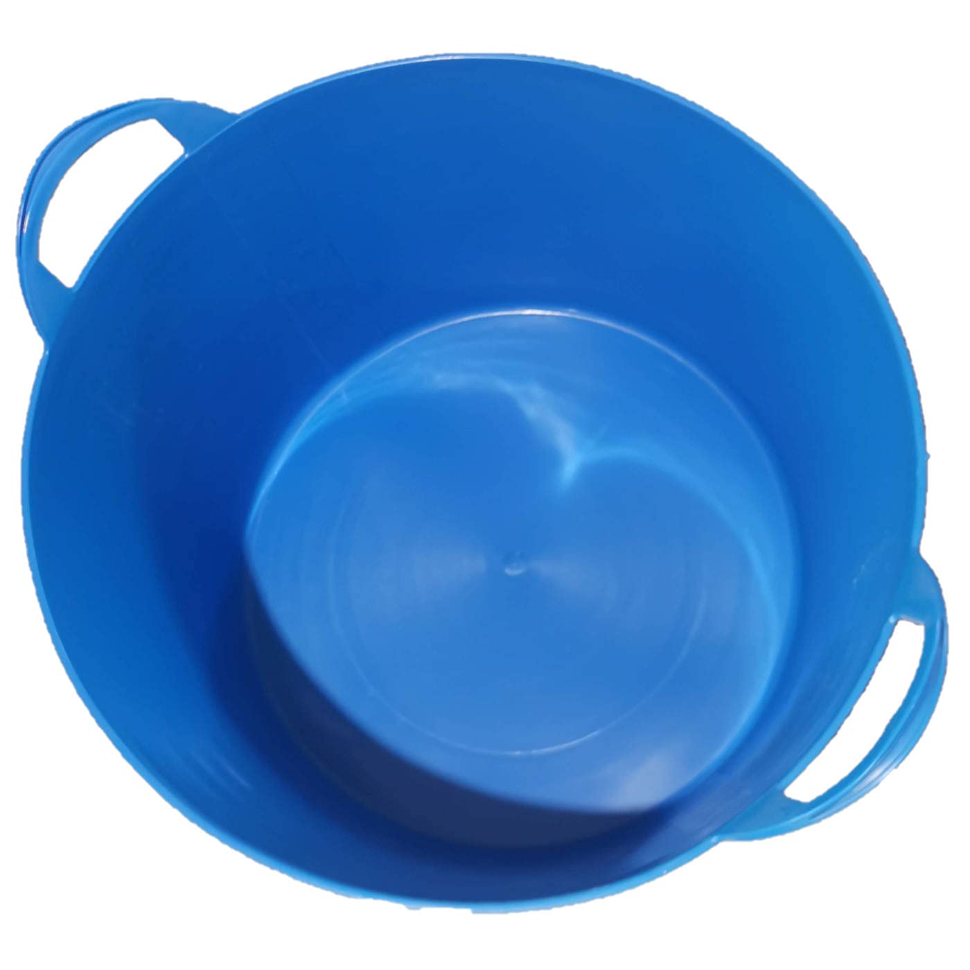 Pack de 4 capazos de plástico Flexible, de Color Azul, de 58 x 33,5 cm con Capacidad de 65 litros, con Asas, Ideal para Trabajo de Vendimia, Agricultura…Cubo de plástico(4uds/ 65 litros Azul)