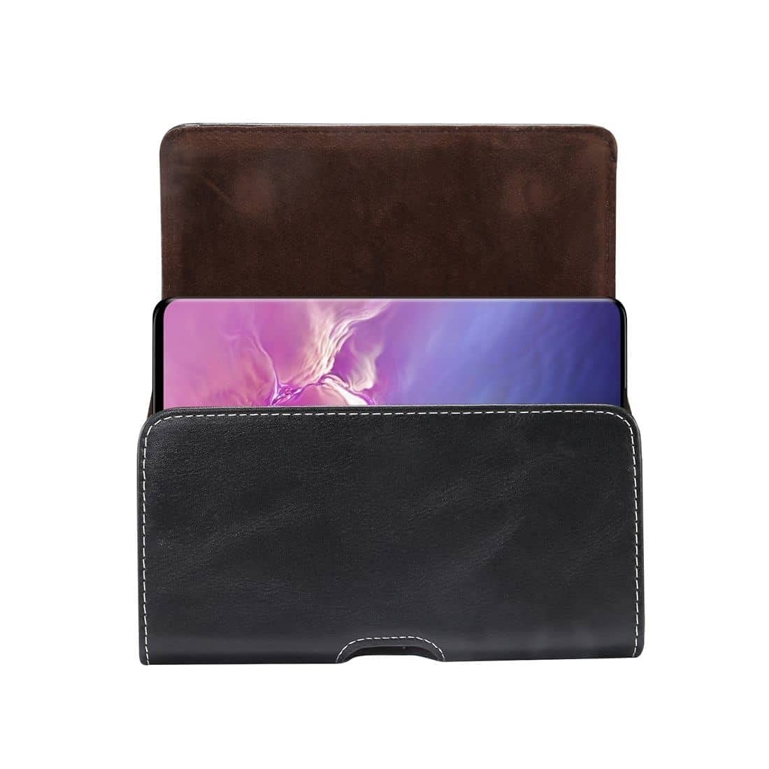Étui Housse en Cuir Horizontal avec Boucle de Ceinture de Nouvelle Conception pour Nokia C2 2Nd Edition (2022) - Noir