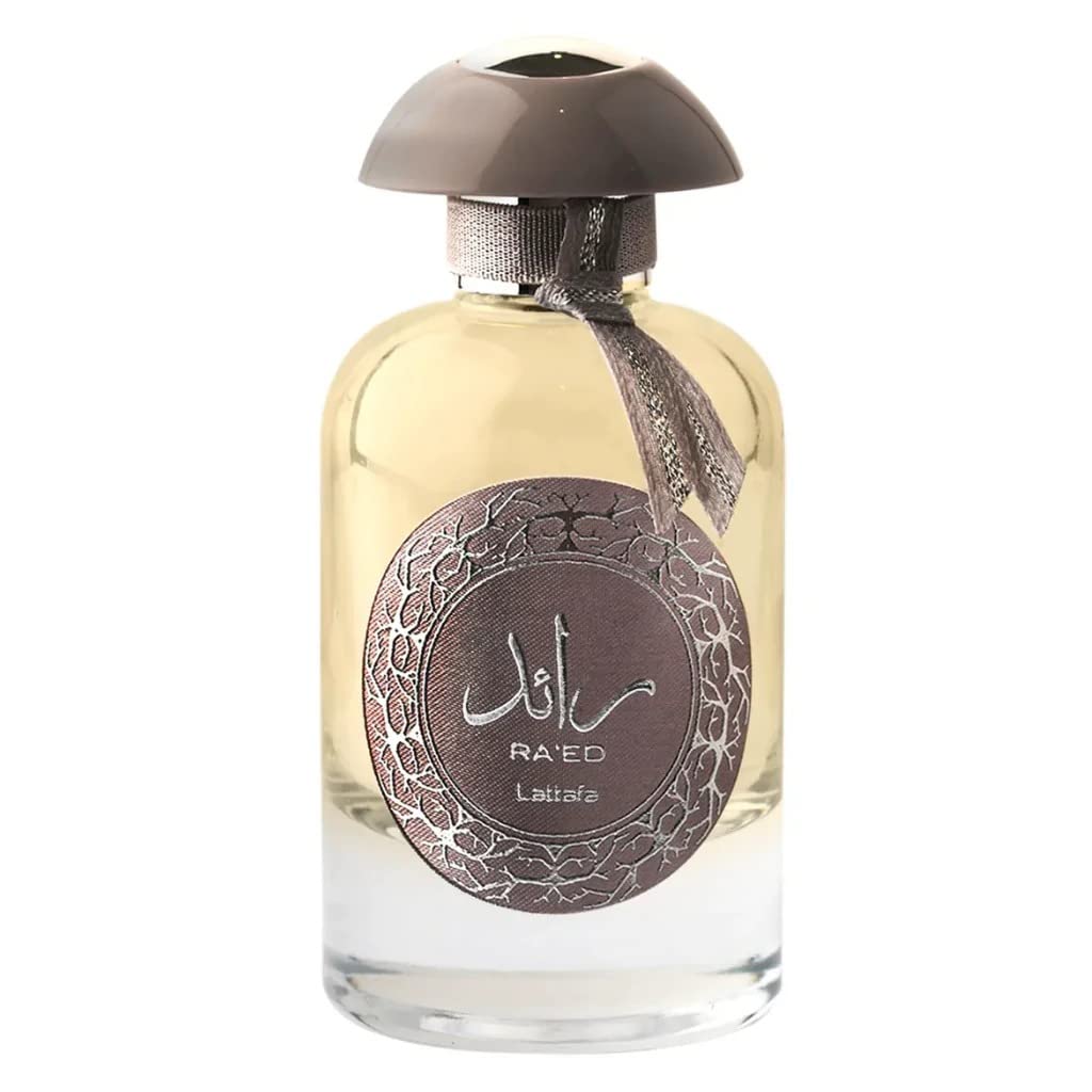 Lattafa Raed Silver – Citrus, Spicy, Woody, Amber – Eau de Parfum Spray Long-Lasting Fragrance for Unisex, 3.40 Ounce / 100 ml
